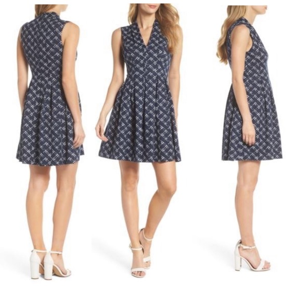 Vince Camuto Dresses & Skirts - Vince Camuto Navy Blue Fit & Flare Dress